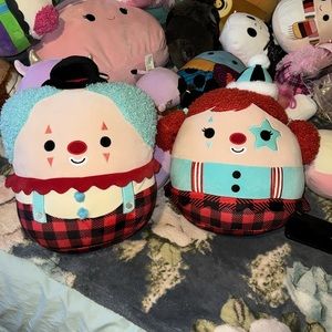 Eurydice and ukkee twin brother and sister clown squishmallow NWT